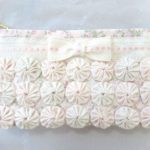 Pouch-031）パステル ヨーヨーキルト ポーチ【ピンク】キット